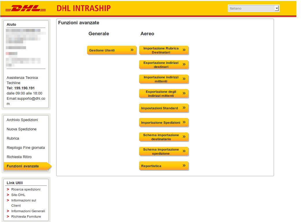 Intraship DHL file upload 1